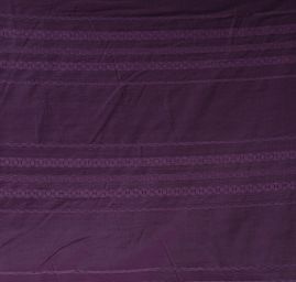 Hedvábný žakár proužky vínově červené