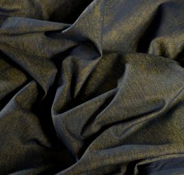 Riflovina pružná modročerný/žlutý melír