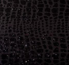 Úplet s flitry černý