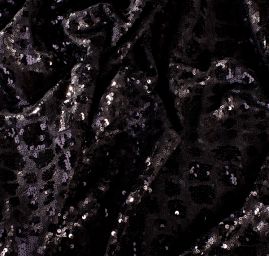 Úplet s flitry černý