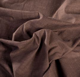 Imitace jeansoviny hnědokrémový melír