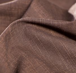 Imitace jeansoviny hnědokrémový melír