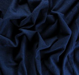 Kostýmová látka Art Fabrics mohér/vlna tm. modrá