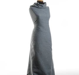 Kostýmová látka Art Fabrics mohér/vlna sv. modrá