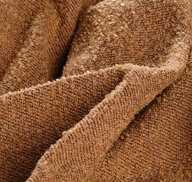 Kostýmová látka buklé Art Fabrics hnědá 