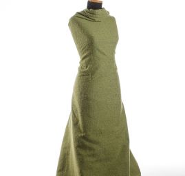 Kostýmová látka Art Fabrics mohér/vlna zelená