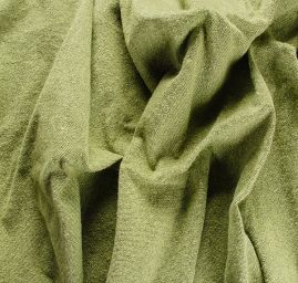 Kostýmová látka Art Fabrics mohér/vlna zelená