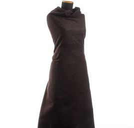 Kostýmová látka Art Fabrics mohér/vlna temně fialová