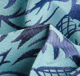 Replika historické tkaniny Rokoko fialová/rex