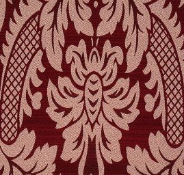 Replika historické tkaniny Rokoko vínová/rex