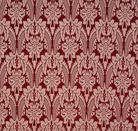 Replika historické tkaniny Rokoko vínová/rex