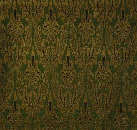 Replika historické tkaniny Rokoko zelená/olivová
