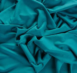 Vlněný jemný úplet tmavě tyrkysový