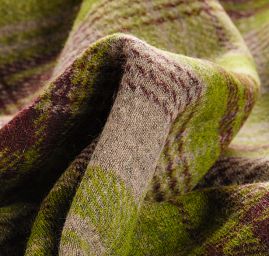 Vařená vlna kostky zelená