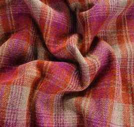 Vařená vlna kostky oranžová růžová