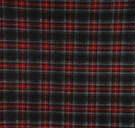 Vařená vlna kostky červeno-šedá