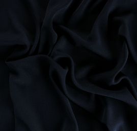 Žoržet kostýmový pružný tm.modrý