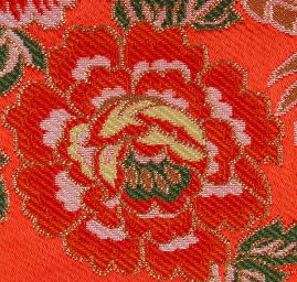 Brokát orientální motiv fénixe