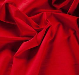 Samet bavlněný nepružný tmavší červená