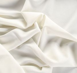 Žoržet šatový silnějsí viskoza směs slonová kost