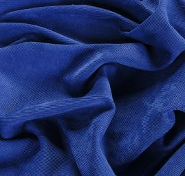 Manšestr pružný modrý