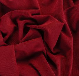 Manšestr pružný vínově červený