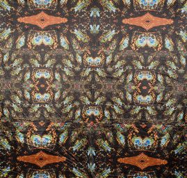 Satén matný digitální tisk černý