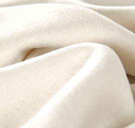 Pevnější pletenina vlna směs smetanová