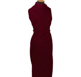 Flauš vlna směs tmavší červená