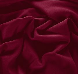 Flauš vlna směs tmavší červená