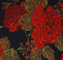 Pletenina plastický vzor piké květinový vzor