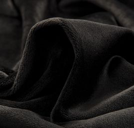 Samet pružný velur černý