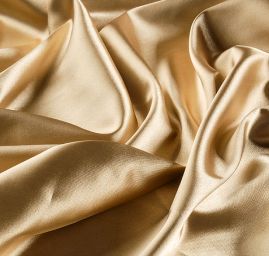 Satén taft zlatý nepružný