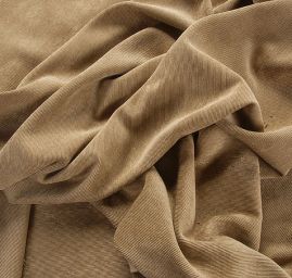 Manšestr pružný oříškově hnědý