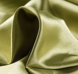 Satén taft pružný hráškové zelený II.jakost
