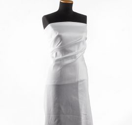 Taft pružný lomená bílá