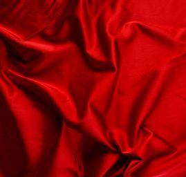 Satén pružný jemný tmavší červené barvy