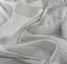Organza jednobarevná stříbrná II. jakost