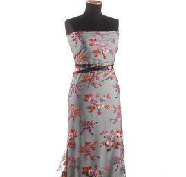 Krajka výšivka na tylu černá