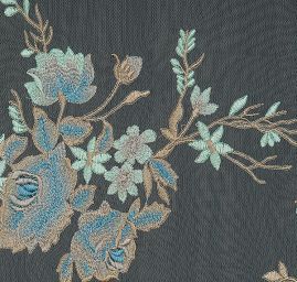 Krajka výšivka na tylu pistáciová