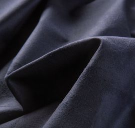 Imitace broušené kůže alcantara temně modrá