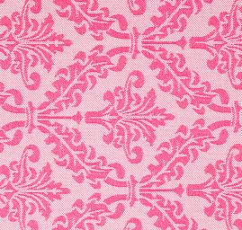 Žakárová látka ornament sytě růžová