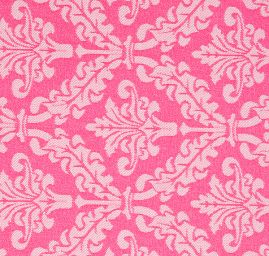Žakárová látka ornament sytě růžová