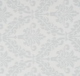 Žakárová látka ornament pastel šedá