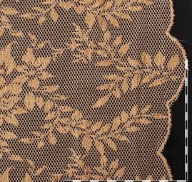 Krajka síť květinový vzor zlatá