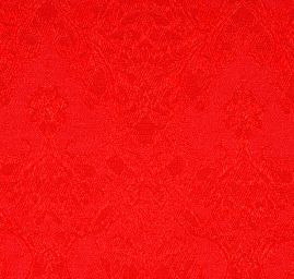 Brokát bavlna směs květy/ornamenty červená