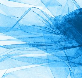 Tyl šatový modré barvy II.jakost