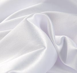 Pružný satén šedostříbrný