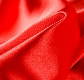 Pružný satén malinově červený II.jakost
