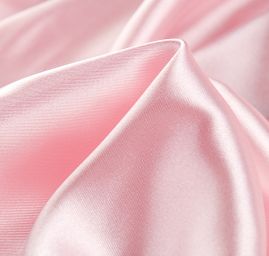 Pružný satén světle růžový